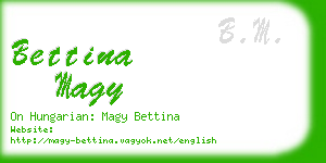 bettina magy business card